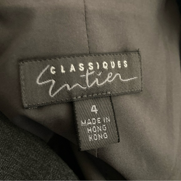 Classiques Entier Woman Grey Three Button Jacket Blazer - Picture 9 of 11